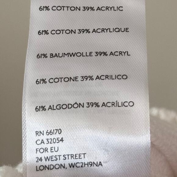 NWT Women's Urban Outfitters Kade Cropped Knit ribbed Jumper Sweater Ivory-Small - Picture 7 of 7